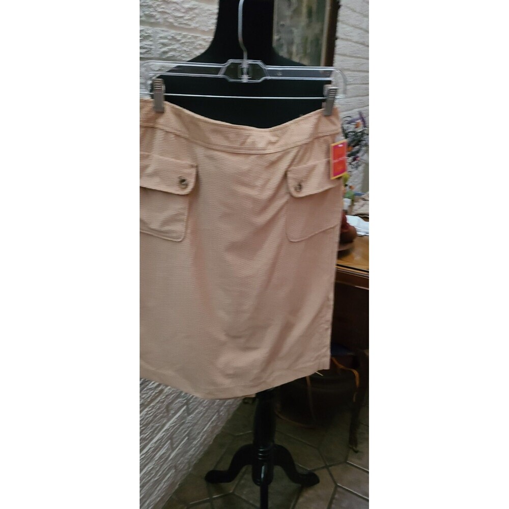 Isaac Mizrahi cord rose gold Skirt Lined Size 6 nwt